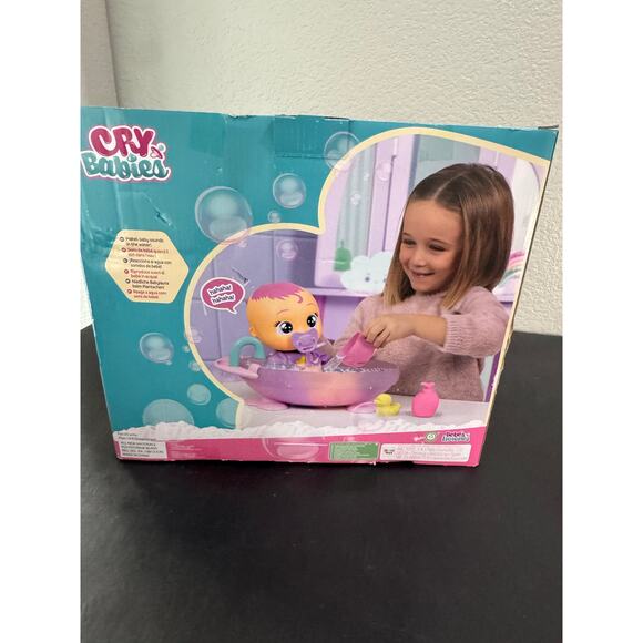 Cry Babies ZOE Newborn Doll My First Bath Makes Sounds NEW - Picture 2 of 2